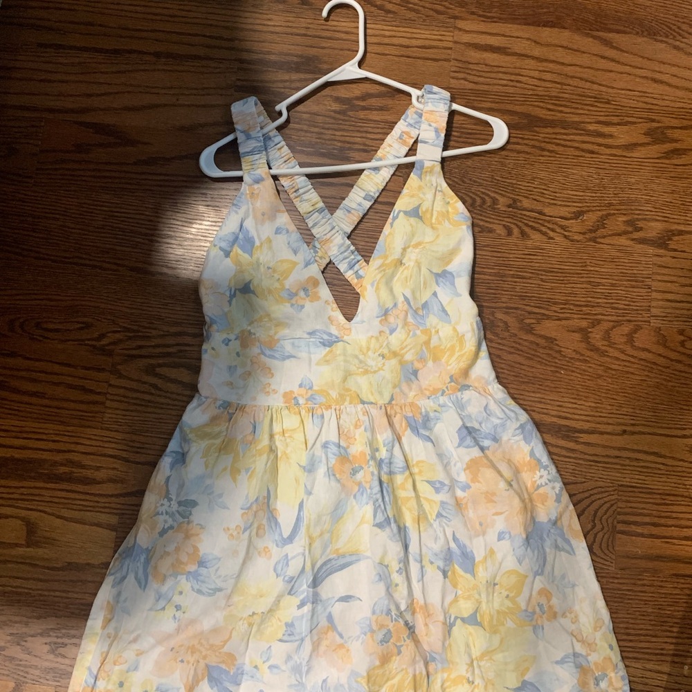 Abercrombie Fitch floral cross back dress